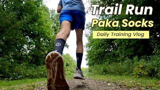 Trail Run After Big Storm In Paka Performance Socks | Daily Training Vlog