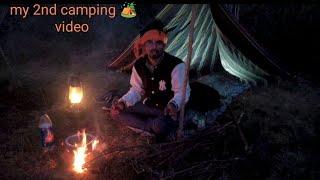 solo night camping ️ in deep forest