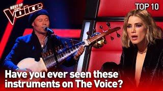 Unique & Surprising instruments in The Voice | TOP 10