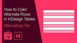 How to Color Alternate Rows in InDesign Tables (Alternating Fills)