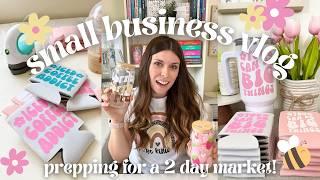 Small Business Studio Vlog 03 (prepping for a 2 day craft market + experimenting with new designs!)