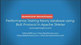 Performance Testing Neo4j Database using Bolt Protocol in Apache JMeter #JMeter #Neo4j #Bolt