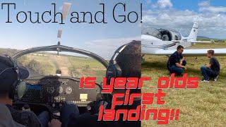 15 Year Old’s First Successful Aircraft Touch and Go! Flying and Landing a Plane FULL VIDEO!