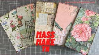 MASS MAKE TRAVELERS NOTEBOOKS ~ USING PAPER PAD PACKAGING