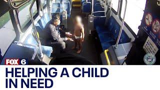 MCTS bus driver helps lost child; found in just diaper | FOX6 News Milwaukee