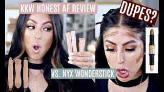 KKW CONTOUR KIT HONEST REVIEW VS NYX WONDERSTICK: DUPES?