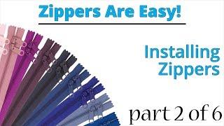 Installing Zippers