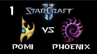 StarCraft 2 - Pomi [P] vs PhoeNix [Z] G1 (Commentary)