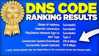  Ranking Best DNS Codes For PS4-PS5 | Improve Internet Speed