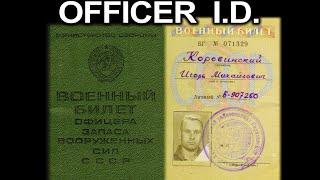Soviet Officer in Reserve Military ID Review #sovietarmy