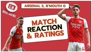 DECLAN RICE OUTSTANDING!! Arsenal 3, Bournemouth 0 - Match reaction and Arsenal player ratings