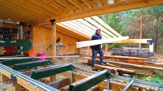 Building a Huge Covered Sawmill Work Area