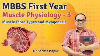 MBBS First Year | Muscle Physiology | Muscle Fibre Types and Myogenesis | Dr Sachin Kapur | AIIMS