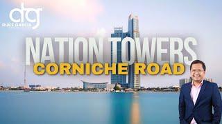 Nation Towers, Corniche Road | 3 Bedrooms with Maidsroom (Penthouse) [Virtual Tour]