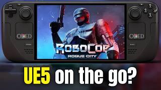 Robocop Rogue City on Steam Deck OLED is...