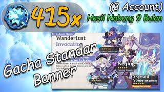 415x Pulling Gacha Wish Standard Banner ( Permohonan Standar ) Genshin Impact Indonesia