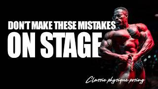 POSING WITH RUFF DIESEL | Common posing mistakes we often see on stage | Be better