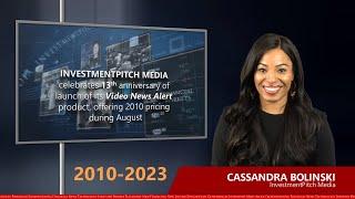 IPM celebrates 13th anniversary of its Video News Alert product, offering 2010 pricing during August