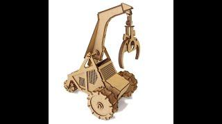 Wow We 3D Wooden Model Crank Logger Machine Assembly Guide