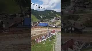 Вид на горы с подъёмника