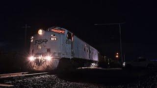 CLF3 - Loading Oaklands with cab and engine room - Un muffled 645E3c V16 diesel sound!!