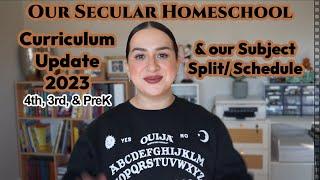 SECULAR HOMESCHOOL CURRICULUM UPDATE & OUR SUBJECT SPLIT/ SCHEDULE