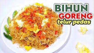 CARA MEMBUAT BIHUN GORENG TELUR PEDAS  --  HANYA TELUR DAN CABE SAJA JADI MASAKAN ISTIMEWA