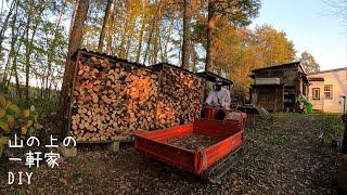 今年の薪事情と時間を忘れる好きな手仕事。出逢いのエピソードと庭仕事。This year's firewood and my favorite craft. A story of encounter.