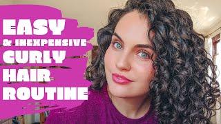 EASY AND INEXPENSIVE CURLY HAIR ROUTINE