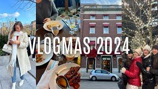 VLOG: boston weekend, holiday markets, back with my girls, soulcycle, etc. | Vlogmas Day 5