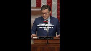 See moment House Republicans passed a major part of Trump's agenda