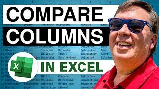 Excel - Compare Columns Using Go To Special and Row Differences - Episode 741