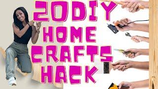 20 IDEAS DIY HACK HOME DÉCOR CRAFT Donne une nouvelle utilité aux objets simples !