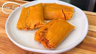 How to make the best Tamales Rojos de Puerco con Chile Colorado Red Pork Tamale Easy Recipe