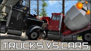 BeamNG Drive Trucks Vs Cars #3 - Insanegaz