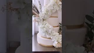 Wedding Cake by @dreasdaintydesserts