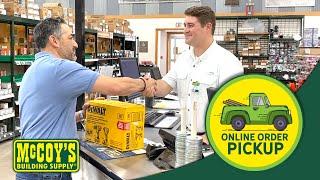 Online Ordering at McCoy's Building Supply