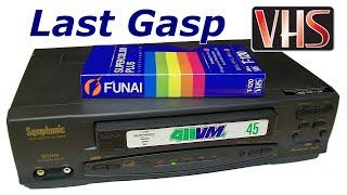 Last Gasp VHS: cheap 2000s Funai VCRs