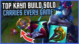 I INVENTED A *NEW* TOP KAYN BUILD THAT CAN SOLO CARRY EVERY GAME (INFINITE SUSTAIN + SHIELDING!)