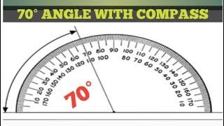 70°Angle with Compass