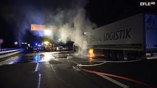 LKW-Brand B2 Leipzig-Wiederitzsch [30.06.2017]