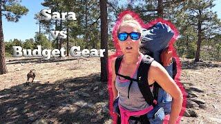 Sara's Shocking Budget Backpacking Gear Challenge