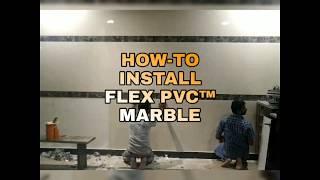 How to Install FLEX PVC™ MARBLE SHEETS on walls