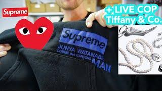 Supreme x Tiffany LIVE COP + COMME des GARCONS MAN x Junya Watanabe hoodie