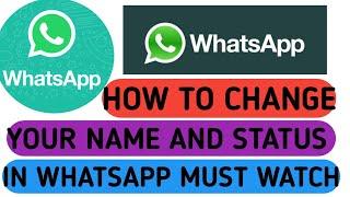 HOW TO CHANGE YOUR NAME AND PROFILE PHOTO IN WHATSAPP By Faizan Alyani