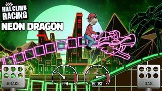 Hill Climb Racing - Ride The DRAGON In New Map NEON 