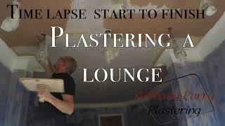 Timelapse plastering a lounge Start to finish