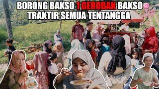 DINAR CANDY BORONG 1 GEROBAK BAKSO BUAT TRAKTIR MAKAN SEMUA WARGA KAMPUNG