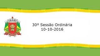 30ª Sessão Ordinária de 2016