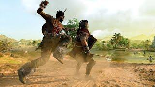 Assassins Creed Origins - Barbaric Bayek Unarmed Combat, Stealth Takedowns & Predator Bow Kills